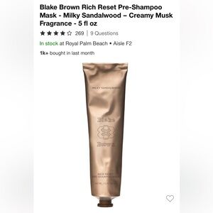 Blake Brown Pre Shampoo Mask